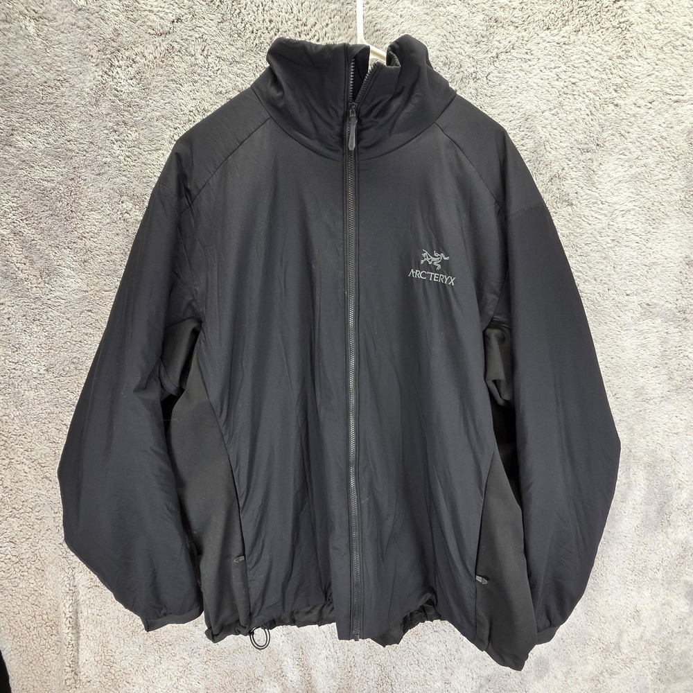 Arc'teryx Jacket Womens 2XL Black Atom Insulated Full Zip Windbreaker Hiking